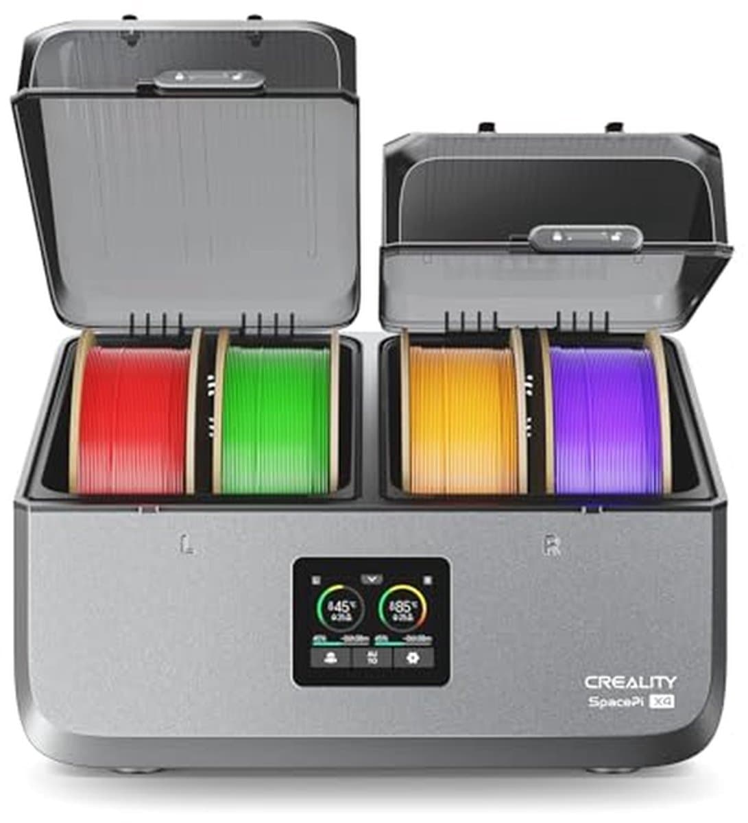 Filament Droger - 3D Printer Accessoire - Print Kwaliteit Verbeteren - Dubbele Verwarmingskamers - Droogt 4 Rollen - Wit — afbeelding 1
