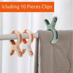 Dailygoods- Strandhanddoekclips 10 stuks - Winddichte Handdoekharingen - Antislip Wasknijpers - Grote Grip - Kunststof - 10,6 x 6 x 2,2 cm - Handdoekclips — thumbnail 2