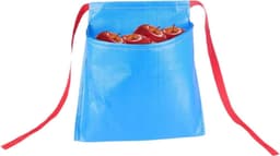 Tuinschort met Zakken - Groente & Eierverzamelaar - Fruit Oogsten - Waterdicht Nylon Materiaal - 30x30x18 cm - Blauw — thumbnail 1