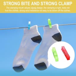 Dailygoods- Wasknijpers Mini - 100 Stuks Transparante Clips — thumbnail 5