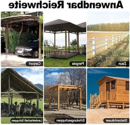 2 Stuks H-Paaldrager H-Anker Set in RVS met Coating voor Buiten, 101 x 600 mm, 5 mm Dikte, Duurzaam en Weerbestendig — thumbnail 3