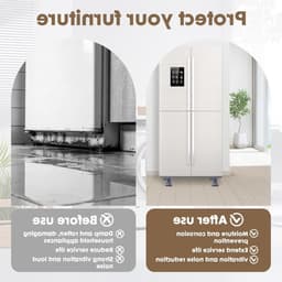Trillingsdempers voor wasmachines en drogers, 4 antislipmatten met verstelbare hoogte, universele vibratiedempers voor stabiliteit en geluidsreductie, ideaal voor elke vloer — thumbnail 3