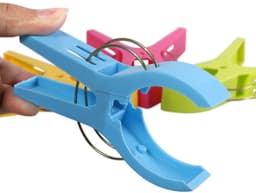 Byshayne- Strandhanddoekclips 8 Stuks - Grote Wasknijpers - Antislip Ontwerp - Lichtgewicht - Multifunctioneel - Duurzaam PP Materiaal - Handdoekclips — thumbnail 5