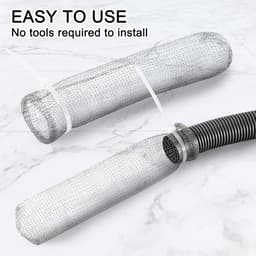48stuks pluizenfilters voor wasmachines, roestvrijstalen pluizenvangers, wasfilter voor wasmachineslang met 48kabelbinders — thumbnail 3