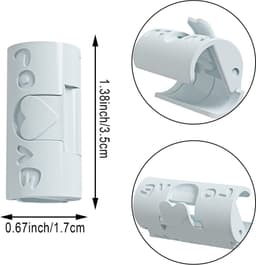18 Stuks - Stevige Dekbedklemmen - Dekbedovertrekclips - Dekbedknijpers - Dekbed Clips - Kunststof - 1,7×1,7×3,5 cm - Voorkomt verschuiven dekbedovertrek - Blauw — thumbnail 2
