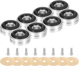 Luidsprekervoetjes - Trillingsdempers Isolatievoeten - Geluid Verbeteren - Aluminium Legering - 8 Stuks 20mm - Zilver — thumbnail 1
