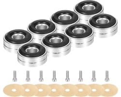 Luidsprekervoetjes - Trillingsdempers Isolatievoeten - Geluid Verbeteren - Aluminium Legering - 8 Stuks 20mm - Zilver