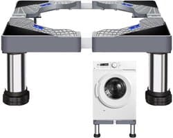 Wasmachine Verhoger - Apparaat Standaard - Apparaten Verplaatsen - Verstelbare Hoogte - 40-60 cm - Zilver
