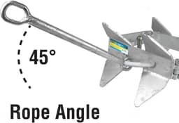Vouwanker Staal - Opvouwbaar Anker - Boot Stabiliseren - Corrosiebestendig - 86 kg - Zilver — thumbnail 5