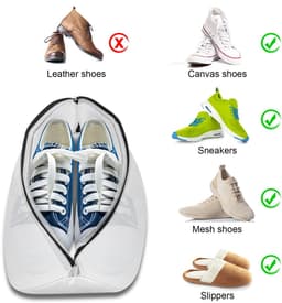 Allecto - Waszakken voor Schoenen - Set van 2 - Bescherming tijdens het wassen - Geschikt voor de wasmachine - Duurzaam materiaal - Handig en prakt... — thumbnail 5