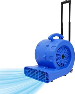 Bouwplaatsventilator - Vloerdroger - Snel drogen - 3 snelheden - 750 W - Blauw — thumbnail 1