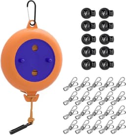 Dailygoody - Draagbare waslijn - Antislip waslijn - 10 meter - Reis en camping - Lichtgewicht en compact - Geschikt voor buiten en binnen - Voor kampe... — thumbnail 1