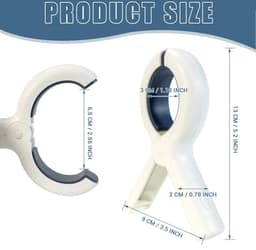 La'Moussawi ® Extra Grote Stevige Handdoekklemmen voor Strandstoelen Set van 8 Stuks — thumbnail 3