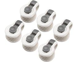 6-delige set dekbedovertrekclips - Dekbedclip - Lakenhouder - Antislip dekbedclip - Grijs