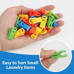 36 Sokkenclips voor Wasmachine en Droger - Robuuste Klemmen voor Dikke Sokken - Waslijn Accessoires — thumbnail 3