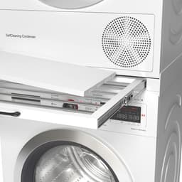 Wasophoogte® Tussenstuk wasmachine droger - Stapelkit wasmachine droger - Tussenkader met droogrek en plateau - Geschikt voor elk type - Wit — thumbnail 4