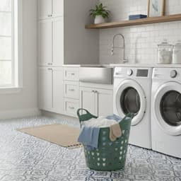 Excellent Houseware Flexibele wasmand - 3x - groen - 26 liter - kunststof - 40 x 41 cm — thumbnail 2