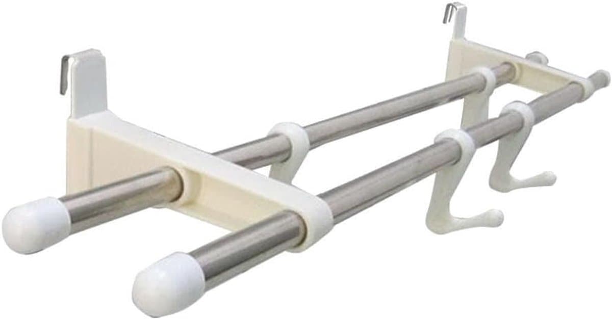 Radiator Droogrek - Kledinghanger - Ruimtebesparend - Eenvoudige Installatie - 40 cm Lengte - Zilver Wit — afbeelding 1