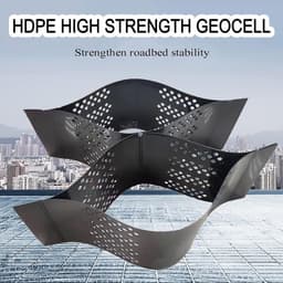 Grondstabilisatie Rooster - Bodem Versterking - Oprit Aanleggen - Hoge Treksterkte - 2 Inch Hoog - Zwart — thumbnail 3