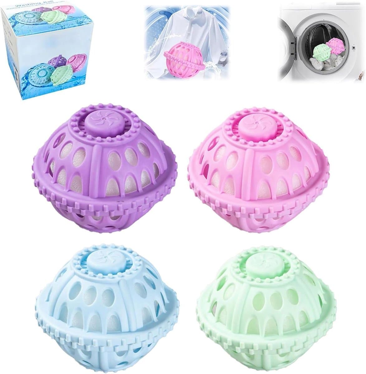 Haarfilter - Wasmachine Haar Filter - 4 stuks Wasmachine Reiniger Haarvanger - Haarverwijderaar voor de wasmachine - Anti-klit - Verwijdert hondenhaar en huidschilfers van kleding - 8,5*7 cm - Vier kleuren — afbeelding 1