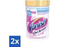 2 x Vanish Oxi Action - Vlekkenverwijderaar Poeder - Witte Was - 710 Gram - Vlekkenverwijderaar - Witte Was - Wasverzachter - Waspoeder - Vlekken Verwijderen