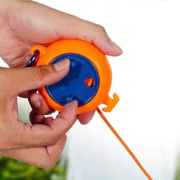 Draagbare waslijn voor op de camping, uitschuifbare waslijn van 8 meter, uitschuifbare waslijn voor op de camping, oprolbare waslijn, uitschuifbare draagbare waslijn, dubbele waslijn. — thumbnail 5