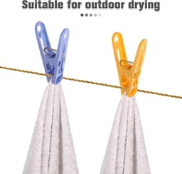 Kleurrijke Wasknijpers - Kleding Klemmen - Buiten Drogen - Winddichte Antislip Grip - 5 cm Lengte - Meerkleurig — thumbnail 4