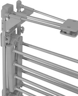 AMA® Elektrisch Droogrek - Droogrek - Verwarmd Droogrek - 60x62x112cm - Zilver — thumbnail 5