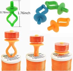 100 Stuks Garenklos Organizers - Bobbin Clips voor Naaimachine Spoelen - Houdt Klosjes en Spoelen Samen — thumbnail 3