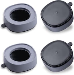 4 stuks - Wasmachine trillingsdemper-Trillingsmat- Antislipmat-Antislip rubber-Voetjes Droge-Anti Vibratie-grijs — thumbnail 1