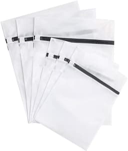 Waszakken Set 6 Stuks - Herbruitbare Wasnetten met Rits - 2 Maten voor Delicate Was - Beschermende Zakken voor Reizen en Thuisgebruik — thumbnail 4