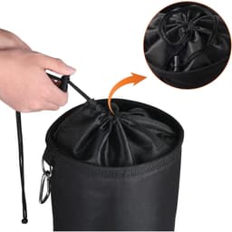 TOVBMUP Wasknijpbuidel - Waspeg Beutel met Trekkoord - 1 Stuks 20x28cm - Waterdicht Oxford Doek Zak voor Tot 200 Wasknijpers - Geschikt voor Binnen en Buiten Gebruik - Inclusief 1 Karabinerhaak — thumbnail 3