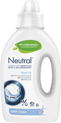 2 x Neutral Vloeibaar Wasmiddel Wit 20 Wasbeurten 1 liter - Gevoelige Huid - Wasmiddel - Wasmachine - Wasmiddel Voor Gevoelige Huid - Neutraal Wasmiddel — thumbnail 4