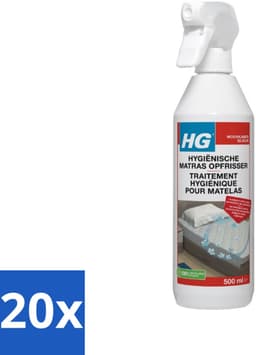 20 x HG - Hygiënische Matras Opfrisser - Werkt Na 30 Minuten - Neutraliseert Nare Geurtjes - 500 ml - Voordeelverpakking - 20 stuks — thumbnail 1