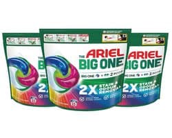 Ariel 3in1 Wasmiddel Pods The Big One Color - 3 x 25 stuks - Voordeelverpakking
