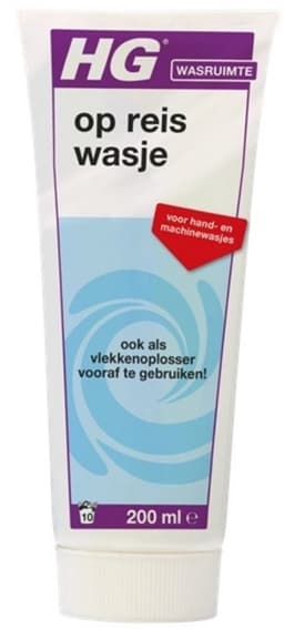 2 x HG Op Reis Wasje 200 ml - Wasmiddel - Wasmiddel Op Reis - Handwas - Wasverzachter - Vlekkenverwijderaar — thumbnail 2