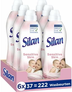Silan Wasverzachter Sensitive 37 Wasbeurten - 6 x 851 ml - Voordeelverpakking — thumbnail 2
