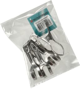 Wasknijpers RVS 8-Stuks – Metalen Wasknijper Groot – Roestvrijstalen Papierklem en Foto Clip – Sterke Handdoek Knijpers voor Kleding, Waslijn, Wasrek, Keuken en Kantoor — thumbnail 2