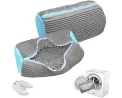 EXCITAT Schoenwaszak - Wasmachine veters - Herbruikbaar - Anti-vervorming - Multifunctioneel - Grijs