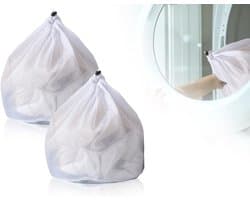 Wasmachinewasbare wasnetten 30 x 40 cm, herbruikbaar, dicht gaas, met trekkoordsluiting voor delicate kleding