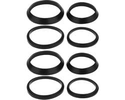 8Pcs Trap Inlet Rubber Washer Mixed Pack,1 1/4 and 1 1/2 Washers for Basin, Bath, Kitchen Sink Plumbing Seals