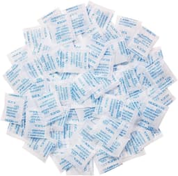 Gel zak voor het bewaren van levensmiddelen, luchtvochtigheid, 100 verpakkingen, silicagel sachets droogmiddel, levensmiddelenkwaliteit, vochtabsorberend, luchtontvochtiger — thumbnail 1