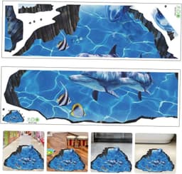 1Set Vloerstickers Kinderkamer Zelfklevende Onderwater Muurdecoratie Speelkamer Kleuterklas Wanddecoratie — thumbnail 4