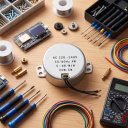 Motor, 50/60 Hz Frequentie 220-240 V AC Synchrone Motor Reductiemotor 4 W Reductiemotor CW/CCW, Piramidemotor Stil voor Magnetron Draaitafel (5-6 tpm) — thumbnail 3
