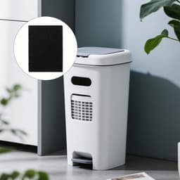 Effectieve actieve koolfiltermat voor bio-afvalbakken, geurneutraliserend en duurzaam, 10.5 x 11.5 cm, ideaal voor voedselcontainers en compostbakken — thumbnail 4