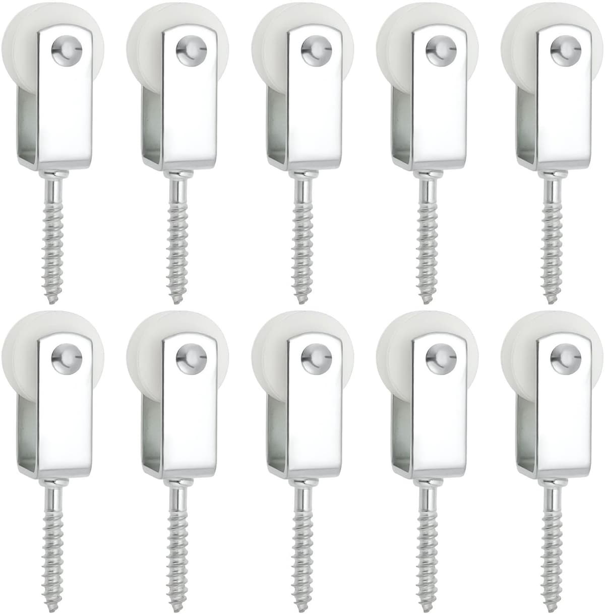 Katrollen 25mm - Nylon Katrol - Takel - Opknoping - Droogrek - Compact ontwerp 38x6mm - Waslijnkatrollen — afbeelding 1