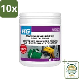 10 x HG - Wasruimte - Tegen Nare Geurtjes In Sportkleding - Wasmiddeltoevoeging - 500 g - Wasstrips - Geurverwijdering Sportkleding - Stankmoleculen Verwijderen - Wasmiddel Toevoeging - Sportkleding Geur - Handdoek Geur — thumbnail 1