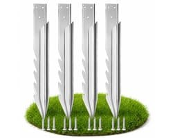 Grondanker - Gegalvaniseerd staal - 4 stuks