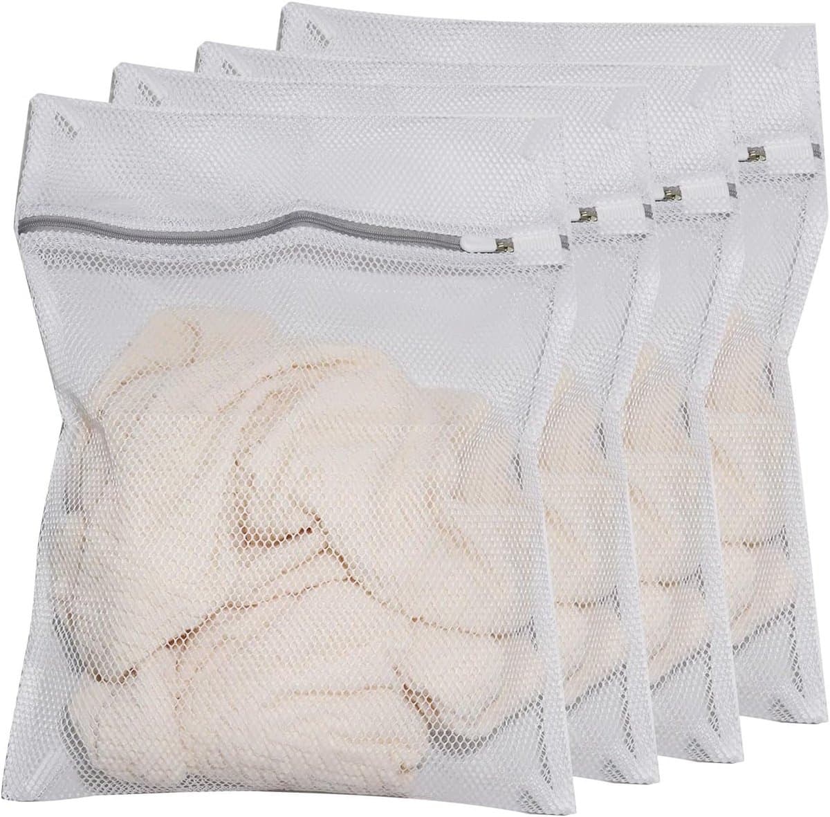 Waszak voor kleding en linnengoed - 4 stuks, 30 x 40 cm, ideaal voor wasmachine en droger — afbeelding 1