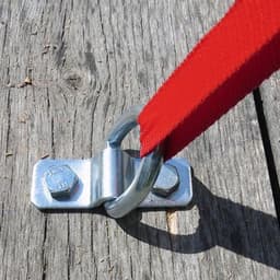Afmeeranker D Ring - Grondhaak Verankering - Vastzetten Vracht - Heavy Duty Staal - 87.5 mm - Zilver — thumbnail 4